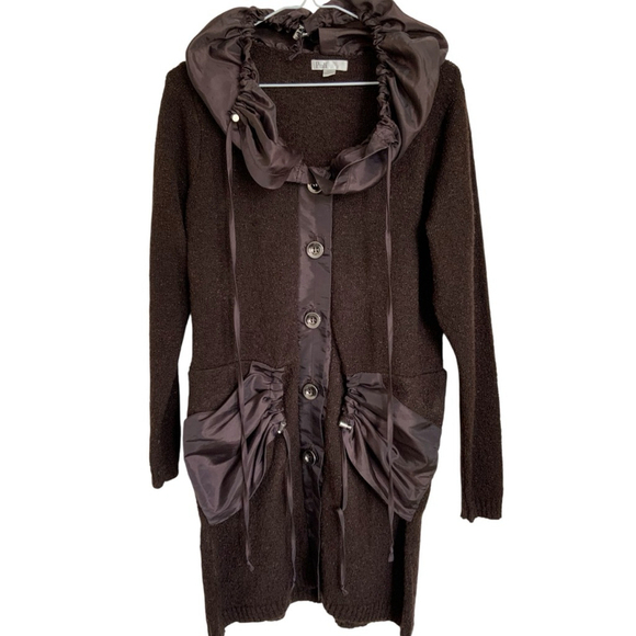 Puli Brown Cardigan Size Small - Picture 1 of 7